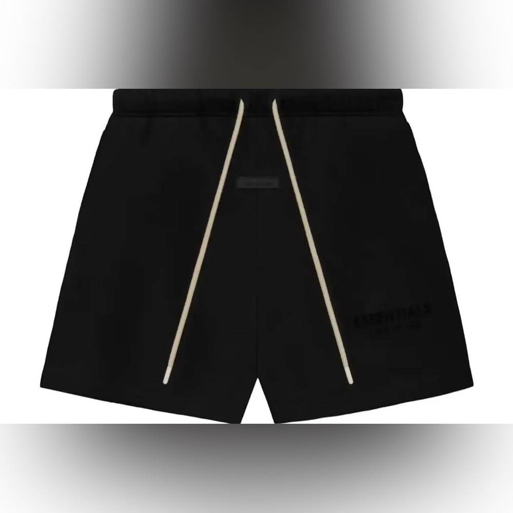 Fear of God Essentials Jet Black Shorts SS22 XS